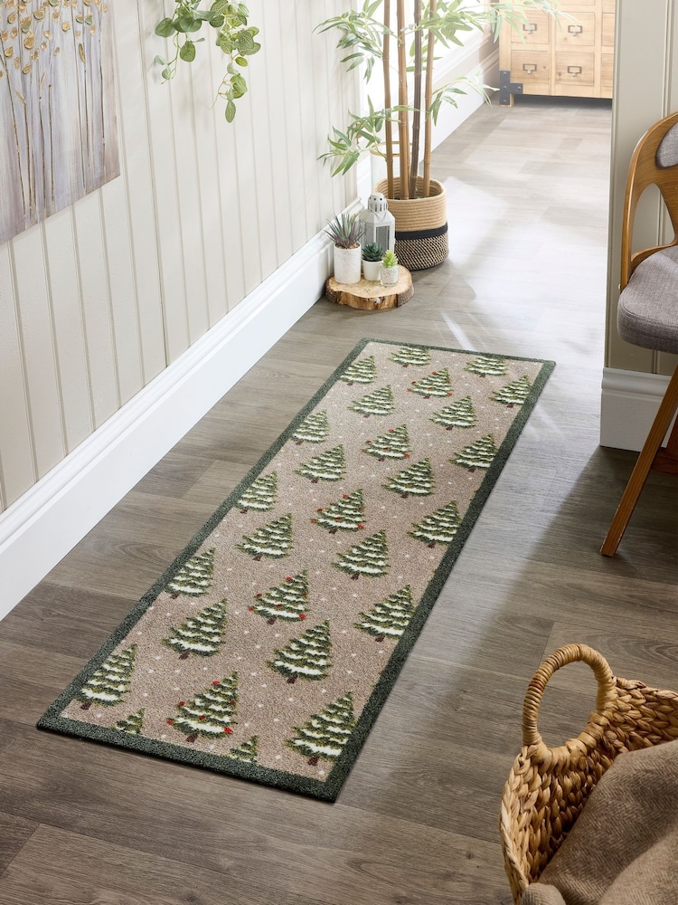 My Mat Beige Winter Trees Runner - Image 1 of 4 My Mat Beige Winter Trees Runner - Image 1 of 4