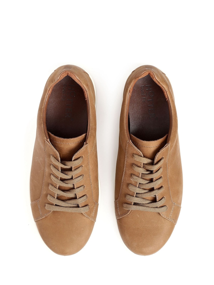 Hotter Brown Regular Fit Oliver Lace-Up Shoes - Image 4 of 4 Hotter Brown Regular Fit Oliver Lace-Up Shoes - Image 4 of 4