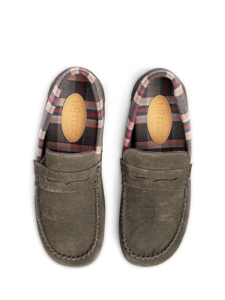 Hotter Green Regular Fit Solace Slip-On Slippers - Image 4 of 4 Hotter Green Regular Fit Solace Slip-On Slippers - Image 4 of 4