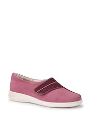 Hotter Purple Regular Fit Wrap Touch Fastening Slippers - Image 2 of 4