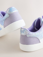 Purple Glitter Lilo & Stitch Lace-Up Lifestyle Trainers - Image 4 of 5