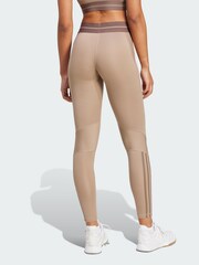 adidas Brown Hyperglam Rib 1/1 Leggings - Image 2 of 5
