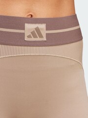 adidas Brown Hyperglam Rib 1/1 Leggings - Image 4 of 5