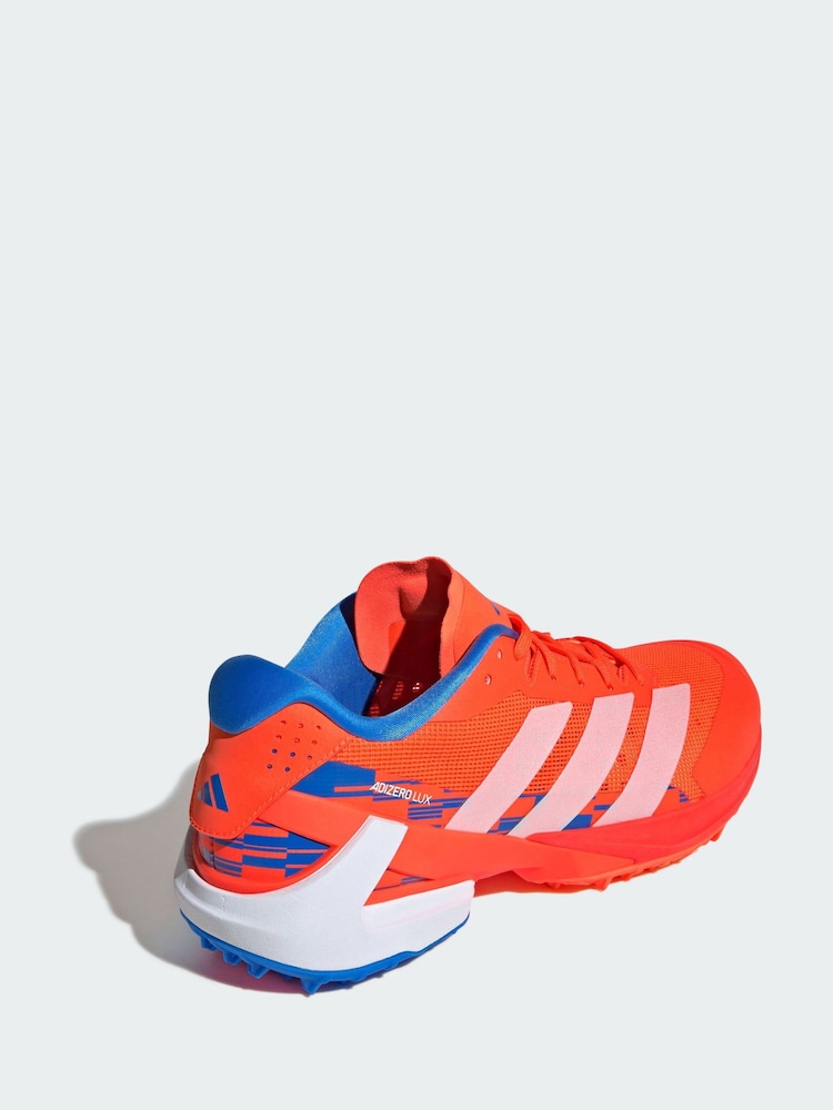 adidas Orange Adizero Lux 3 Field Hockey Boots - Image 2 of 4