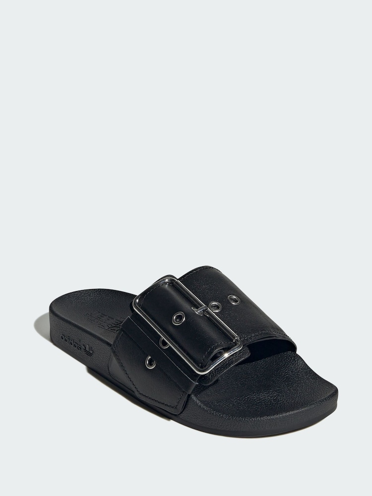 adidas Originals Black Jeremy Scott Adilette Sandals - Image 1 of 4