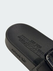 adidas Originals Black Jeremy Scott Adilette Sandals - Image 4 of 4