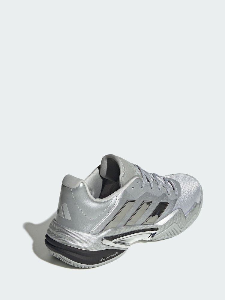 adidas Silver Barricade 13 Edition Tennis Shoes - Image 2 of 4 adidas Silver Barricade 13 Edition Tennis Shoes - Image 2 of 4