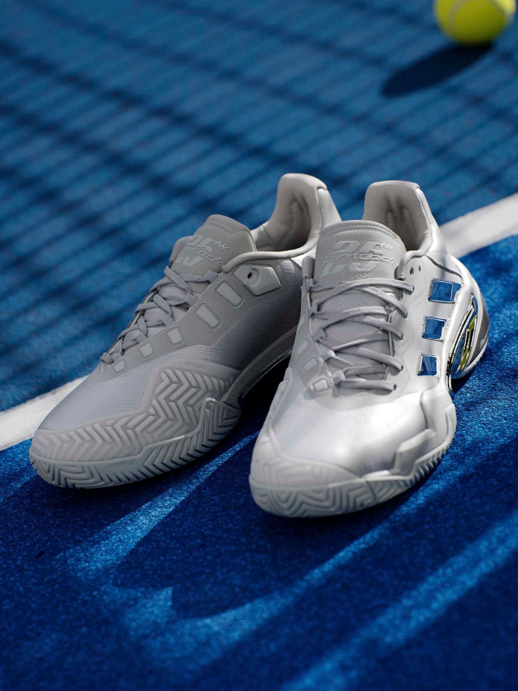 Buy adidas Silver Barricade 13 Edition Tennis Shoes from Next