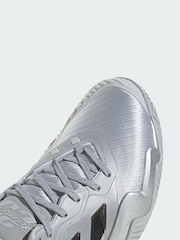adidas Silver Barricade 13 Edition Tennis Shoes - Image 3 of 4