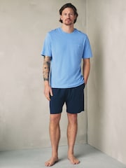 Blue/Green/Orange Jersey Short Sleeve Pyjamas Set 3 Pack - Image 12 of 17