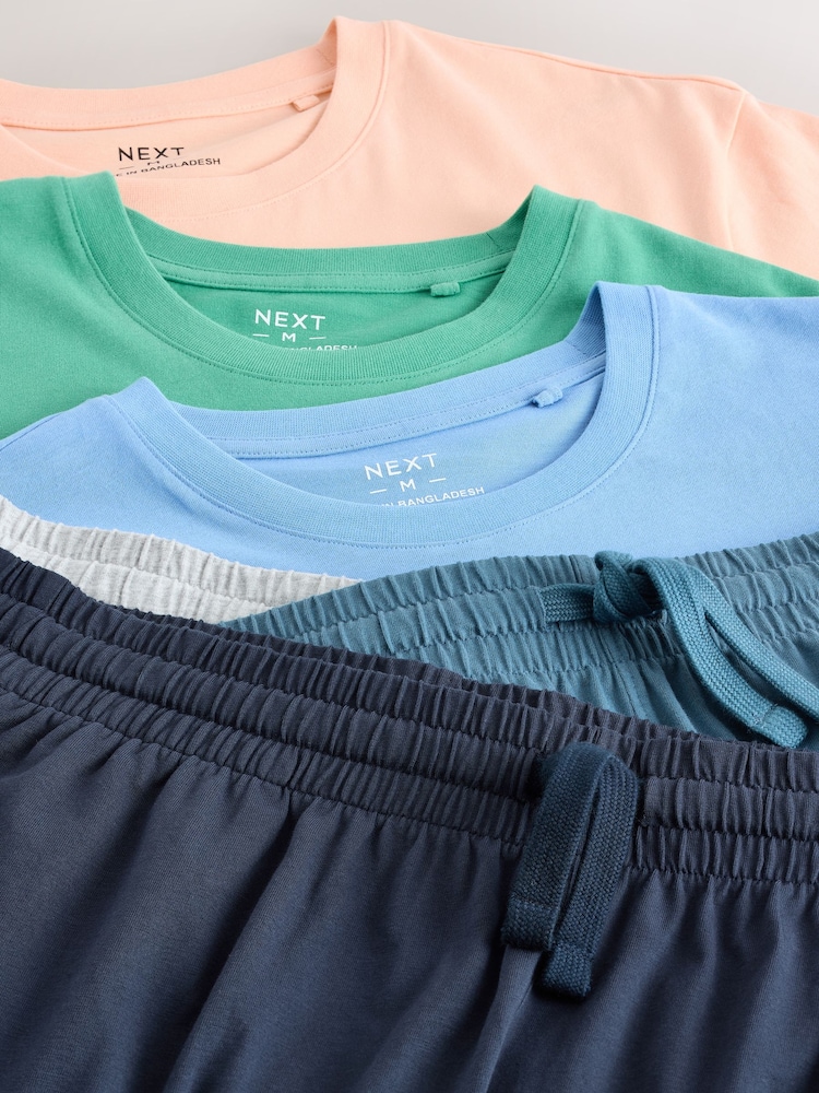 Blue/Green/Orange Jersey Short Sleeve Pyjamas Set 3 Pack - Image 17 of 17 Blue/Green/Orange Jersey Short Sleeve Pyjamas Set 3 Pack - Image 17 of 17