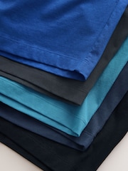 Blue/Grey Jersey Pyjama Shorts 5 Pack - Image 12 of 13