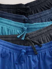 Blue/Grey Jersey Pyjama Shorts 5 Pack - Image 13 of 13