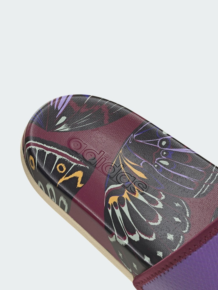 adidas Purple Adilette Comfort Slides - Image 4 of 4