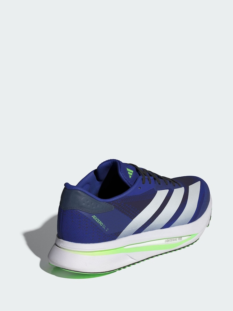 adidas Blue Adizero SL 2 Trainers - Image 2 of 4 adidas Blue Adizero SL 2 Trainers - Image 2 of 4