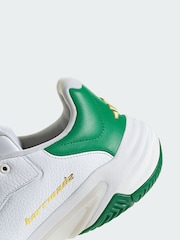 adidas White Barricade 13 Leather Tennis Shoes - Image 4 of 4