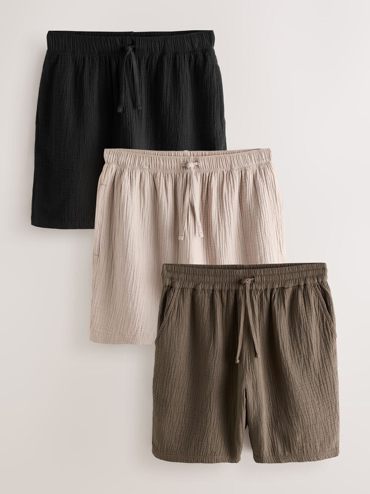 Neutral - Cheesecloth-Shorts – 3 er-Pack - Bild 1 von 13