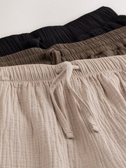 Neutral - Cheesecloth-Shorts – 3 er-Pack - Bild 13 von 13