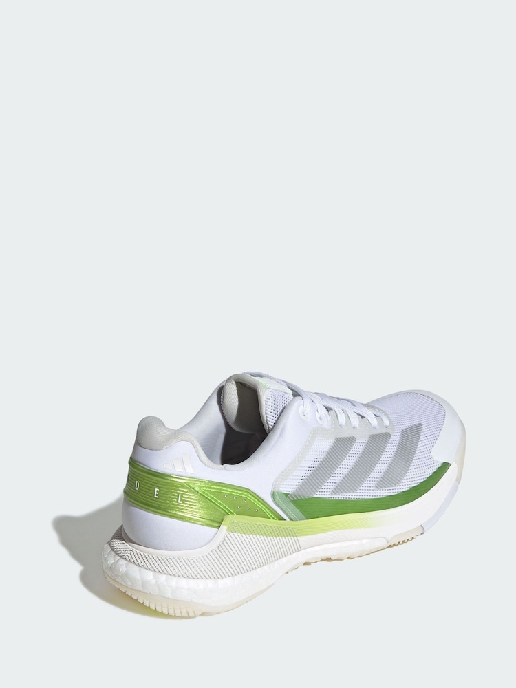 adidas White Crazyquick BOOST Padel Shoes - Image 2 of 4 adidas White Crazyquick BOOST Padel Shoes - Image 2 of 4