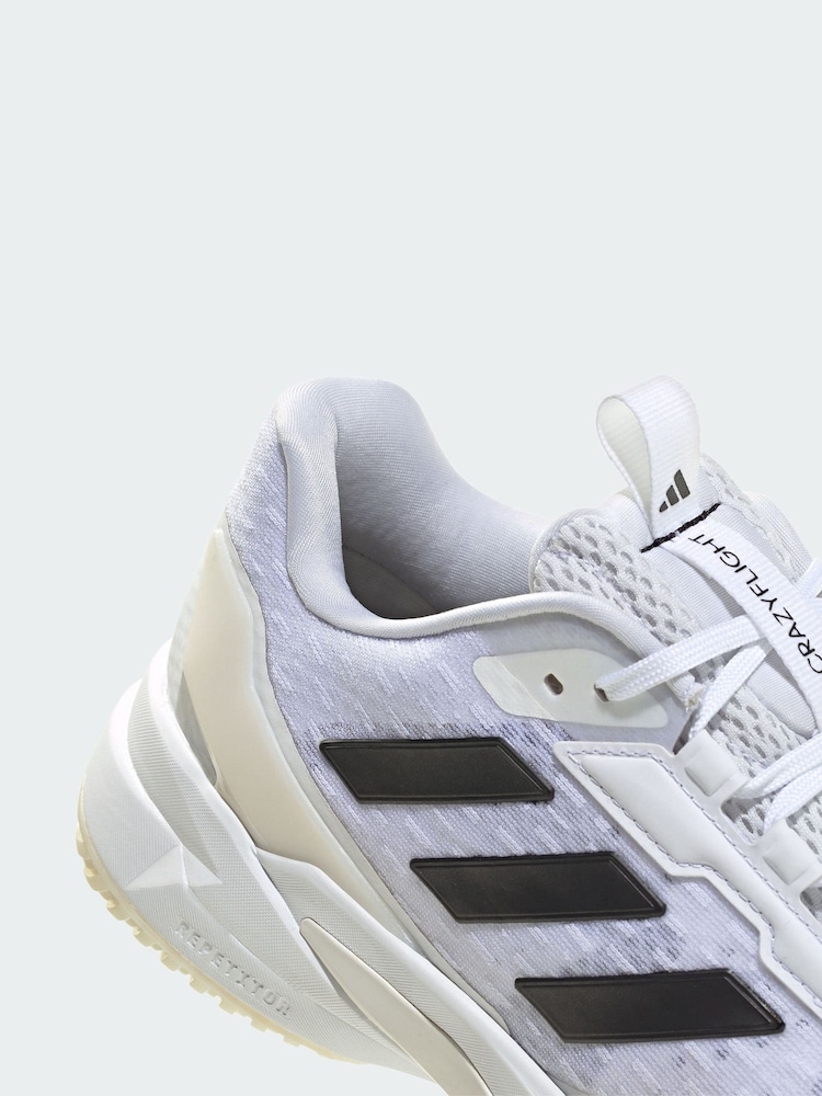 adidas White Crazyflight 6 Indoor Shoes - Image 4 of 4