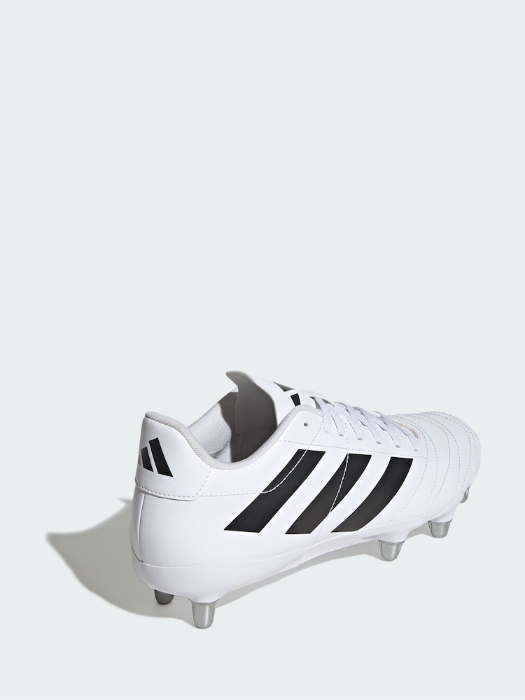 adidas White Kakari Soft Ground Rugby Boots - Image 2 of 4