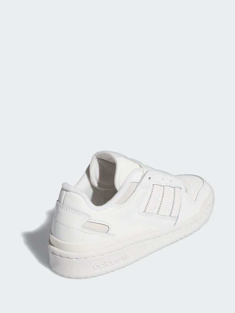 adidas Originals White Forum Low CL Shoes - Image 2 of 4