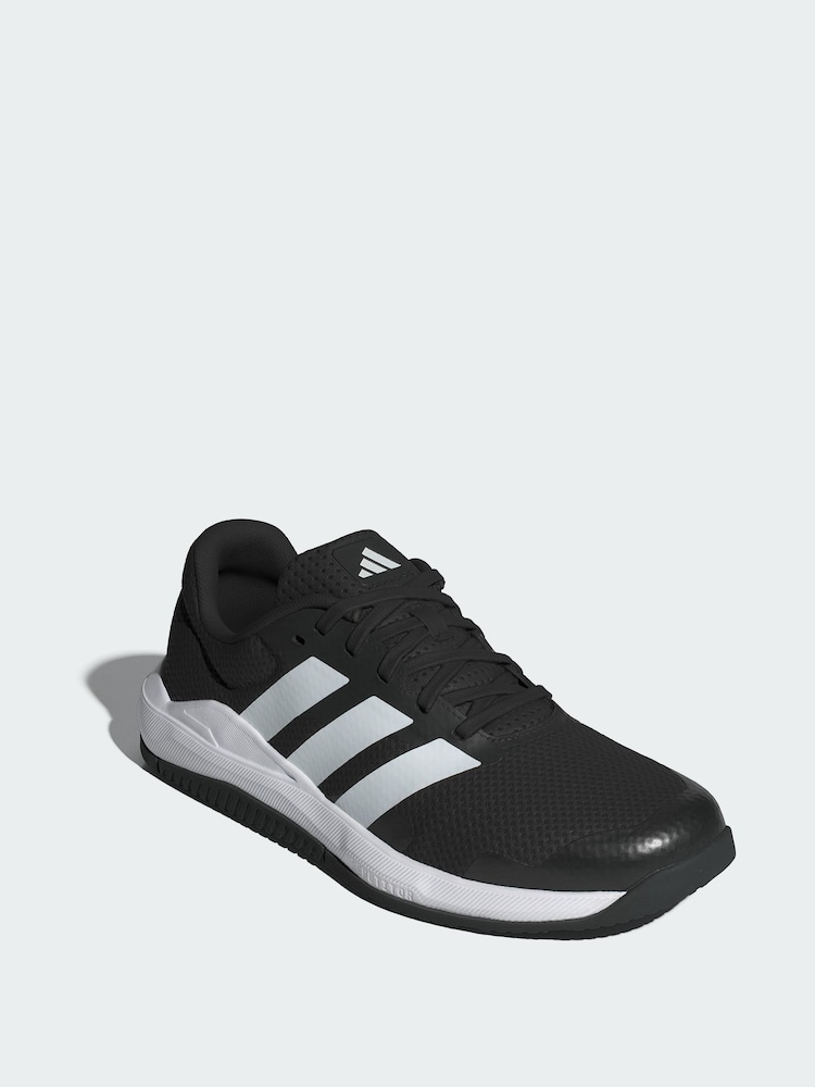 adidas Black Dropset Base Trainers - Image 1 of 4