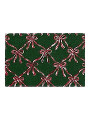 My Mat Green Festive Bows Doormat - Image 2 of 3