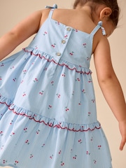 Blue Stripe Strappy Dress (3mths-8yrs) - Image 4 of 8