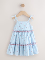 Blue Stripe Strappy Dress (3mths-8yrs) - Image 5 of 8