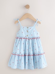 Blue Stripe Strappy Dress (3mths-8yrs) - Image 6 of 8