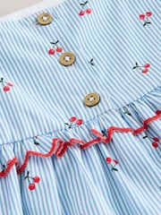 Blue Stripe Strappy Dress (3mths-8yrs) - Image 8 of 8