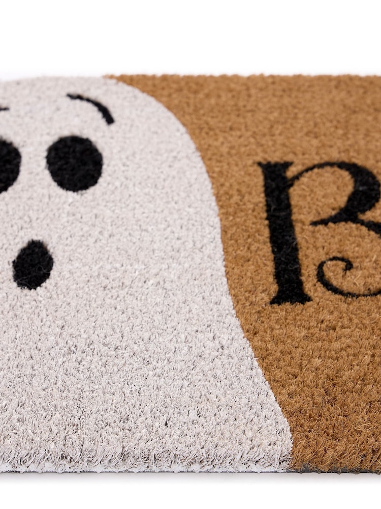 My Mat Natural Halloween Boo Coir Doormat - Image 3 of 3 My Mat Natural Halloween Boo Coir Doormat - Image 3 of 3