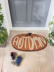 My Mat Orange Autumn Pumpkin Coir Doormat - Image 1 of 4