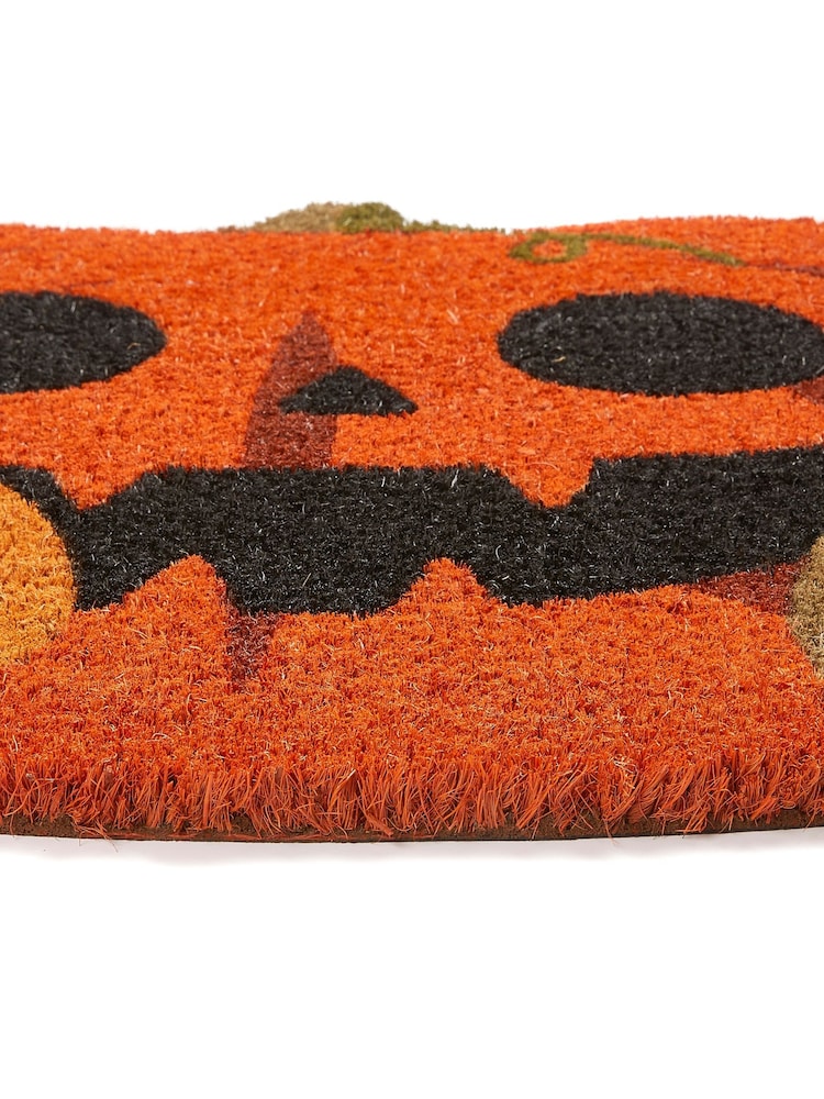 My Mat Orange Halloween Pumpkins Coir Doormat - Image 4 of 4 My Mat Orange Halloween Pumpkins Coir Doormat - Image 4 of 4