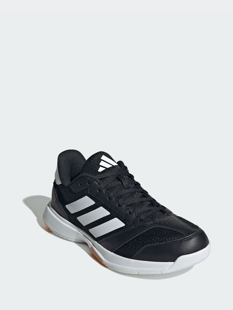 adidas Black Ligra 8 Indoor Shoes - Image 1 of 4