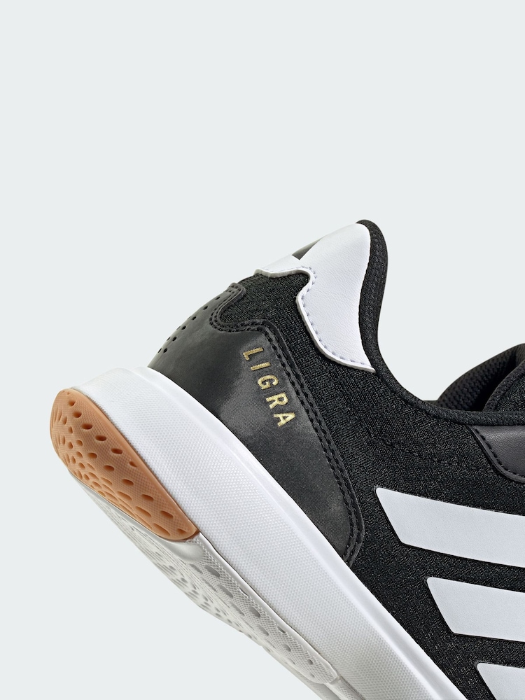adidas Black Ligra 8 Indoor Shoes - Image 4 of 4 adidas Black Ligra 8 Indoor Shoes - Image 4 of 4