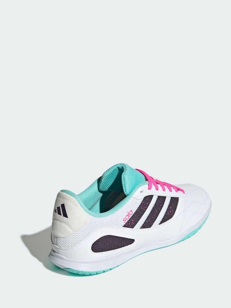 adidas White Super Sala Competition 3 Indoor Boots - Image 2 of 4