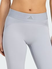 adidas Grey Hyperglam Shine Full-Length Leggings - Image 3 of 4