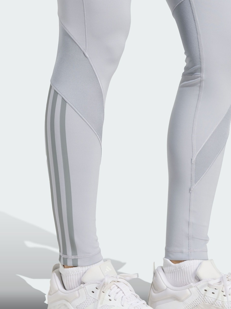 adidas Grey Hyperglam Shine Full-Length Leggings - Image 4 of 4