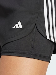 adidas Black Pacer 3-Stripes Training Woven Shorts - Image 2 of 3