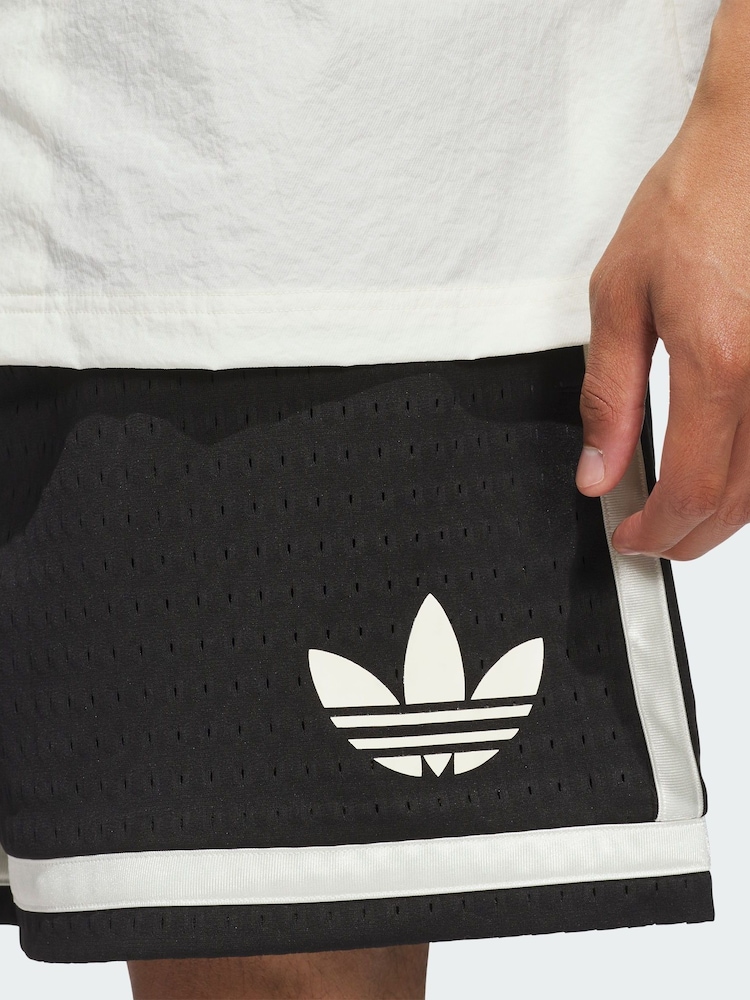 adidas Originals Black Basketball Shorts - Image 2 of 4 adidas Originals Black Basketball Shorts - Image 2 of 4