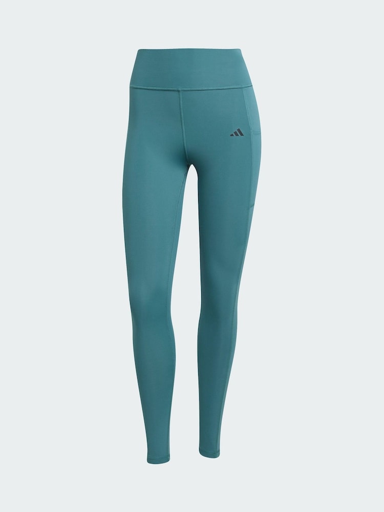 adidas Green Optime Stash 7/8 Leggings - Image 5 of 5