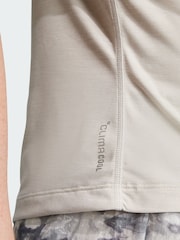 adidas Grey Own The Run Melange T-Shirt - Image 4 of 5