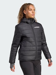 adidas Terrex Black Multi Essentials CLIMAWARM Insulated Hooded Jacket - Image 1 of 1