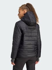 adidas Terrex Black Multi Essentials CLIMAWARM Insulated Hooded Jacket - Image 2 of 5