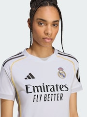 adidas White Real Madrid 25/26 Home Jersey - Image 3 of 4