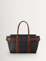 Mulberry Black-Cognac Bayswater Scotchgrain Bag - Image 2 of 4