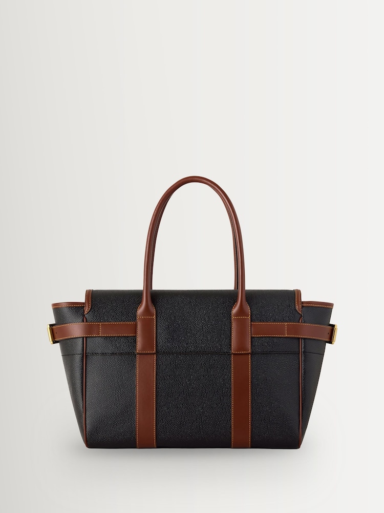 Mulberry Black-Cognac Bayswater Scotchgrain Bag - Image 2 of 4