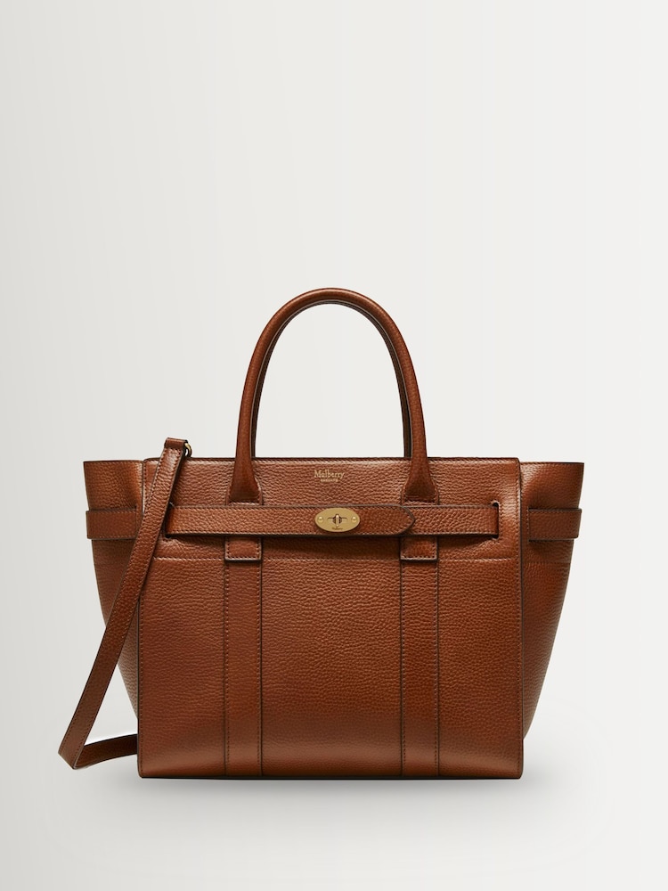 Mulberry Oak Small Zipped Bayswater Two Tone Bag - Image 1 of 9